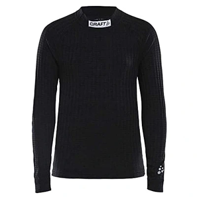 Afbeelding van Craft Progress Baselayer Crewneck Longsleeve Sportshirt Maat 146 Unisex zwart 146/152