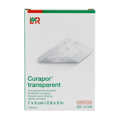 Afbeelding van Curapor Transparant 7 x 5 cm steriel stuks
