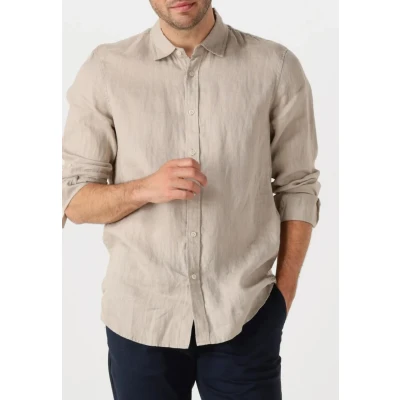 Afbeelding van Scotch &amp; Soda Regular FIT Overhemd, Heren, Maat: Medium, Beige