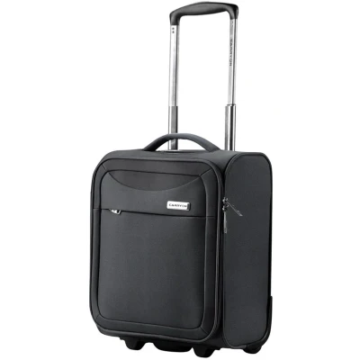 Afbeelding van CarryOn Air Underseat Koffer 40 x 32 20 cm Zachte Trolley Handbagage 23 Liter Lichtgewicht Zwart