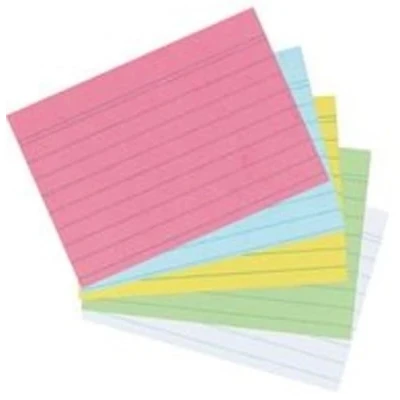 Afbeelding van Herlitz 10836229 indexkaart A7 gelinieerd, 100 stuks, roze