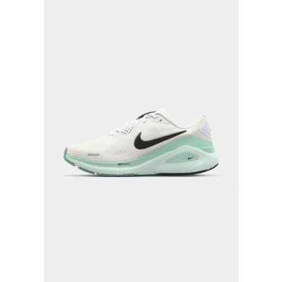 Afbeelding van Nike Performance Structure 26 Hardloopschoenen voor op de weg, Dames, Maat: 38, White/black/barely green/mint foam/cannon Schoenen