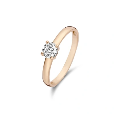 Afbeelding van Isabel Bernard La Concorde Soleil 14 Karaat Roségouden Ring (Maat: 48) Roségoud
