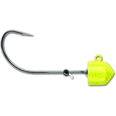 Afbeelding van VMC Swingin Ned Rig Chartreuse Jighead 7g (3 Stuks) Loodkoppen