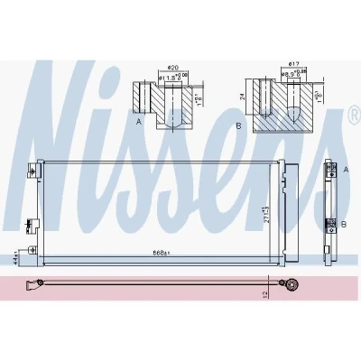 Afbeelding van Nissens Airco condensor 940791