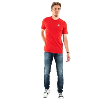 Afbeelding van Le Coq Sportif Ess N1 T shirt Met Korte Mouwen Rood L Man