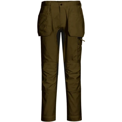 Afbeelding van Stretch Broek met holsterzakken Eco WX2 CD883 Olijfgroen Portwest