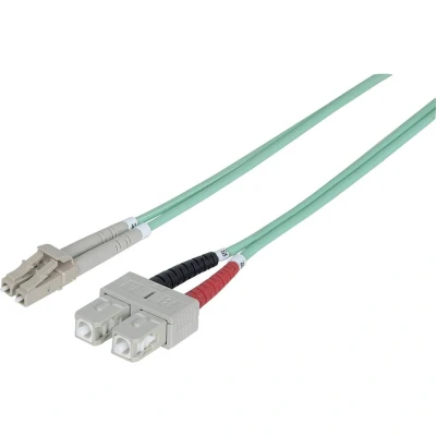 Afbeelding van Intellinet KB001291 LC/SC 50/125 μm Glasvezel patchkabel met Multimode 5 Meter lengte, Aqua, Lengte
