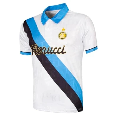 Afbeelding van COPA FC Internazionale 1993 94 Uit Retro Voetbalshirt Mannen Wit XXL