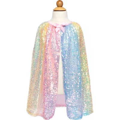 Afbeelding van Great Pretenders Verkleedkledij Ombre Sequins Cape 4/6 jaar