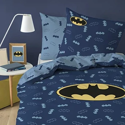 Afbeelding van Batman Dekbedovertrek Iconic Eenpersoons 140 x 200 cm Katoen