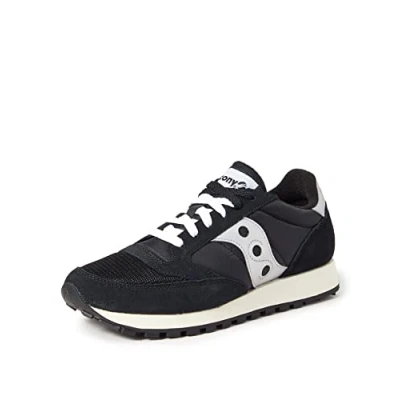 Afbeelding van Saucony JAZZ Original Vintage Unisex Sneakers laag, Maat: 45, Black/white Leer/ synthetisch