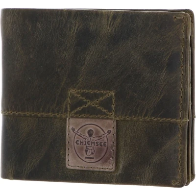 Afbeelding van CHIEMSEE Leren Portemonnee Kuba Flap Wallet Green Groene