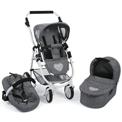 Afbeelding van BAYER CHIC 2000 3 IN 1 stationwagen EMOTION ALL jeans grijs