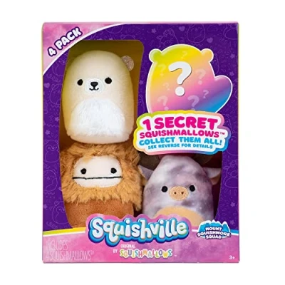 Afbeelding van Squishville Plush 4 Pack Mount Squishmore Squad (Squishville by Squishmallows)