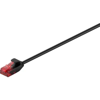 Afbeelding van Microconnect U/utp cat6 0,25 m zwart slim