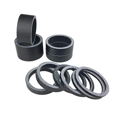 Afbeelding van PLATT Fiets Ahead Stuurpen spacer Carbon MTB racefiets afstandsschijven headset 1/8 inch (10 stuks), mat