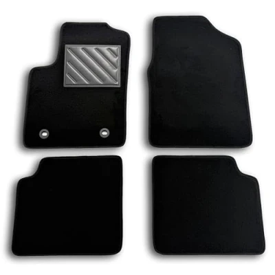 Afbeelding van MTC Automotive Automatten voor Ford Ka II vanaf bouwjaar 2008 tot 2016, precies passend, antislip, hakbeschermers van versterkt rubber, bevestigingsknoppen