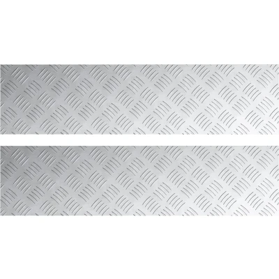 Afbeelding van vidaXL Zilver Aluminium 100 x 25 0.2 cm Antislip Traplopen