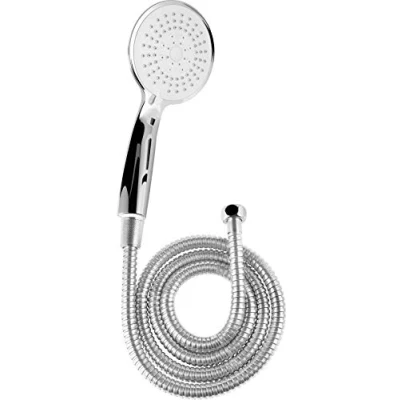Afbeelding van Cornat Doucheset &quot;Carballo&quot; handdouche 110 mm 5 straalsoorten: normale, zachte en massagestraal anti kalk waterbesparing 150 cm doucheslang/set voor douche bad / SA330595