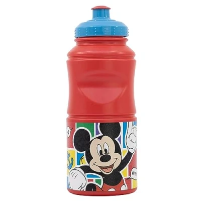 Afbeelding van Stor Mickey Mouse waterfles van kunststof, lekvrij, 380 ml