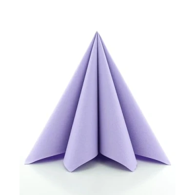 Afbeelding van Sovie Linclass Airlaid Servetten paars 50 stuks hoogwaardige wegwerpservetten 40 x cm scheurvast, absorberend en vormvast ideaal voor bruiloft feesten