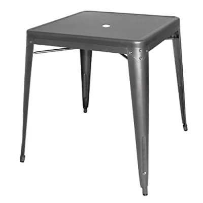 Afbeelding van Bolero Bistro vierkante tafel grijs 66cm