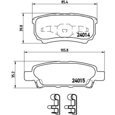 Afbeelding van Brembo Remblokset P 54 034