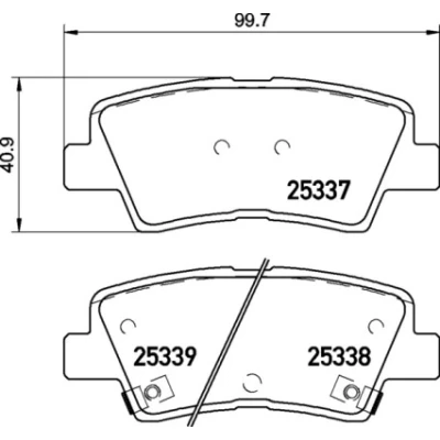 Afbeelding van Brembo Remblokset P 30 106