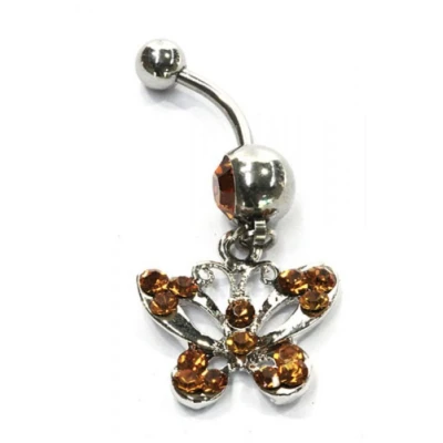 Afbeelding van Bijoux by Ive® Navelpiercing Gebogen barbell Vlinder