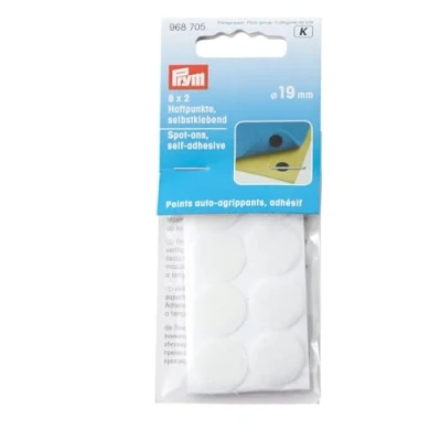 Afbeelding van Prym Goldzack Klittenband Punten Zelfklevend 20 mm Wit