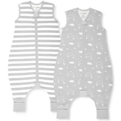 Afbeelding van Mama Cheetah babyslaapzak met beentjes, 0,5 TOG, zomerslaapzak, biologisch katoen, babyslaapzakken zonder mouwen, pijpen, voor zuigelingen, kinderen, jongens en meisjes, 100 cm,