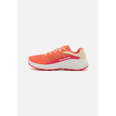 Afbeelding van Salomon Alphaglide Trail hardloopschoenen, Dames, Maat: 38 2/3, Emberglow/white/rouge red Textiel/ synthetisch