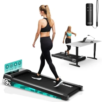 Afbeelding van Sportconic Loopband Walking Pad Wandelband met Helling Voor Onder het Bureau Incl. Afstandsbediening (1 6 km/u)