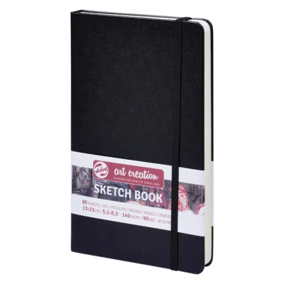 Afbeelding van Schetsboek Talens Art Creation zwart 13x21cm 140gr 80vel