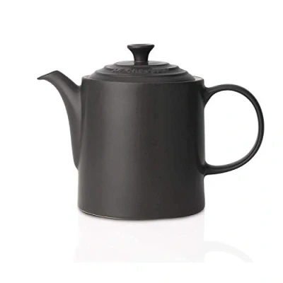 Afbeelding van Le Creuset 70703130000000 1,3 liter grote theepot, matzwart Global 4C doos, aardewerk,