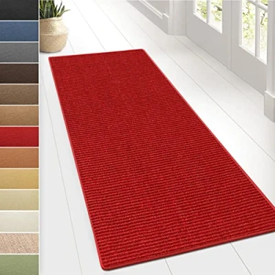 Afbeelding van Floordirekt Sylt Sisaltapijt, hoogwaardig kwaliteitsproduct, verkrijgbaar in vele kleuren en maten, duurzaam stevig, 100 x 200 cm, rood