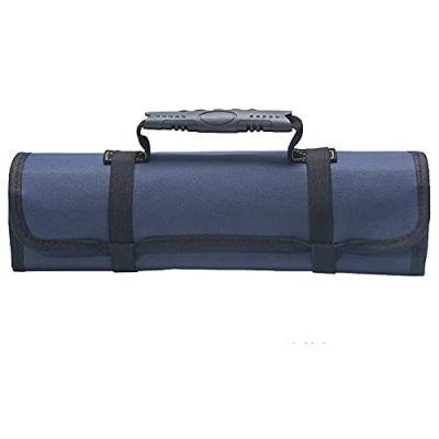 Afbeelding van Maizoon Roll Draagbare Canvas Opbergtas, Tool Organizer voor Elektriciens Mechanica, Dik en Slijtvast, UH01 Blauw