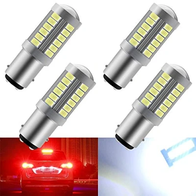 Afbeelding van 4 stuks witte 1157 BAY15D 5630 33SMD LED autolampen 900LM super helder Canbus remlicht achterlichten parkeerlicht 12 30V 3.6W