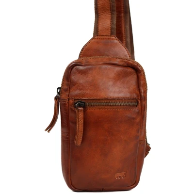 Afbeelding van Bear Design Nikki Leren Crossbodytas Cognac