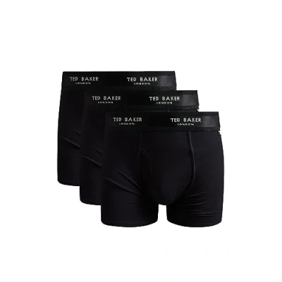 Afbeelding van Ted Baker Heren boxershorts, katoen, 3 pack, (TBB01), Zwart, L