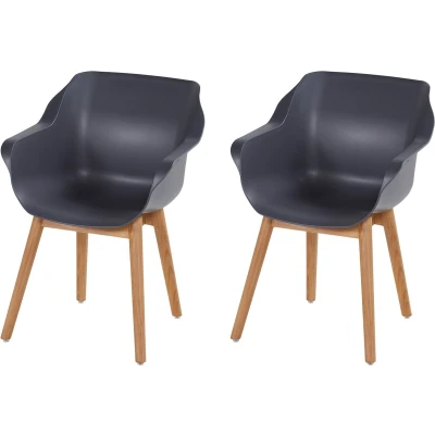 Afbeelding van Tuinstoel Hartman Sophie Armchair Teak Xerix Natural (set van 2)