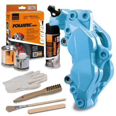 Afbeelding van Foliatec Remklauwlakset sky blauw 3 Componenten