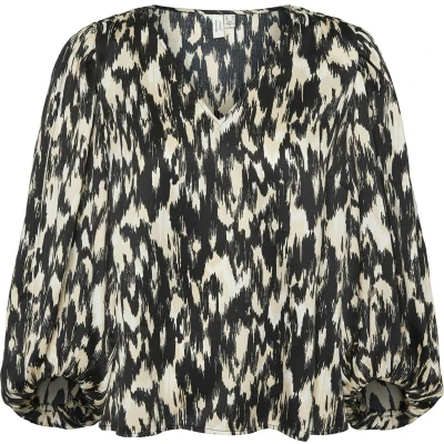 Afbeelding van VERO MODA VMMINA L/S V NECK Top WVN BTQ GA Dames Maat L