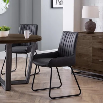Afbeelding van Julian Bowen set van 2 Soho eetkamerstoelen