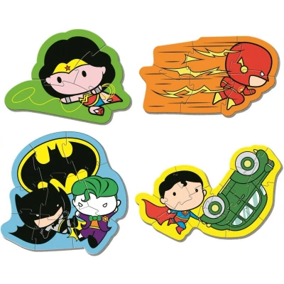Afbeelding van Clementoni Kinderpuzzels DC Comics Justice, Legpuzzel Set 3+6+9+12 Stukjes, 2 3 jaar 20830