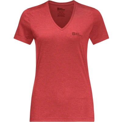 Afbeelding van Jack Wolfskin Crosstrail T Tshirt basic, Dames, Maat: Small, Vibrant red