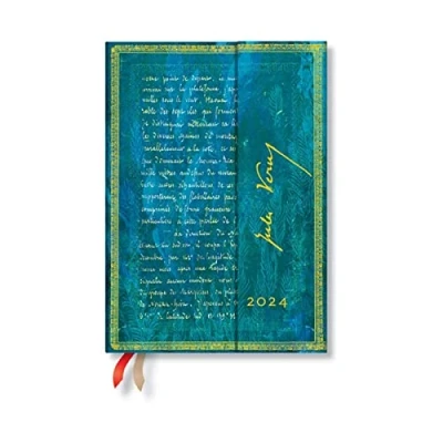 Afbeelding van Verne, Twenty Thousand Leagues (Embellished Manuscripts Collection) Midi Vertical 12 month Dayplanner 2024 (Wrap Closure)