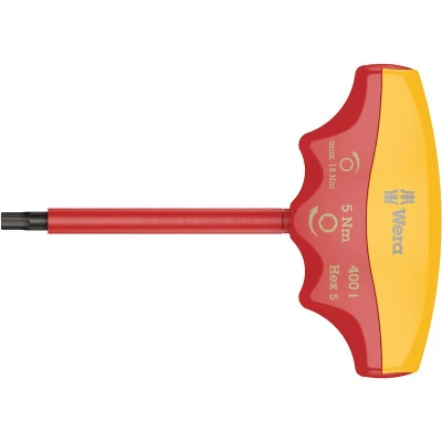 Afbeelding van Wera 05004980001 400 i hex draaimoment schroevendraaier rood, geel 4,0 mm