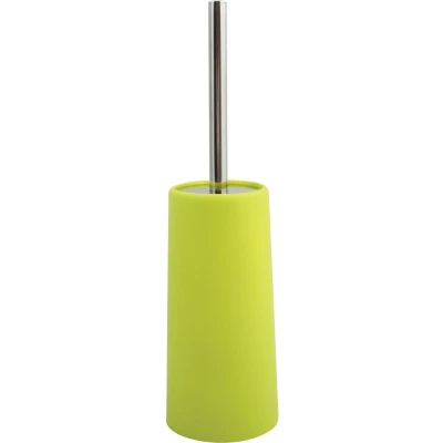 Afbeelding van MSV Toiletborstel houder/WC borstel appelgroen kunststof 35 cm Toiletborstels